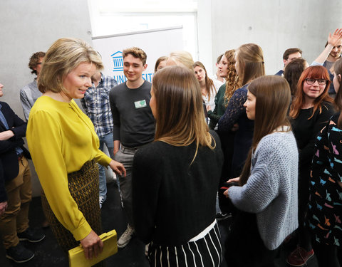 Duurzaamheidsbezoek van Koningin Mathilde aan de UGent