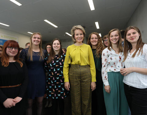 Duurzaamheidsbezoek van Koningin Mathilde aan de UGent