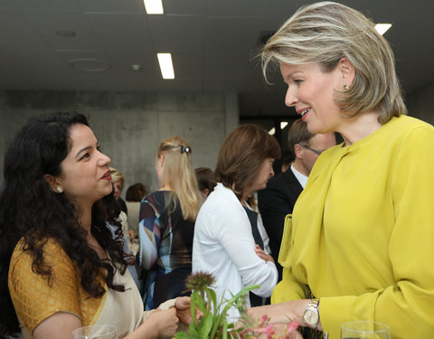 Duurzaamheidsbezoek van Koningin Mathilde aan de UGent