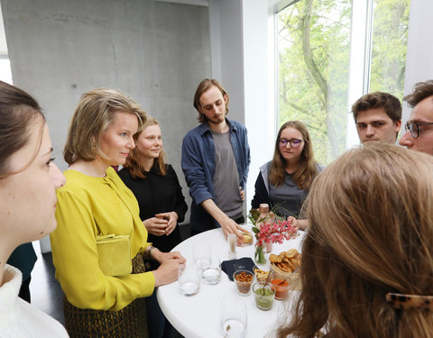 Duurzaamheidsbezoek van Koningin Mathilde aan de UGent