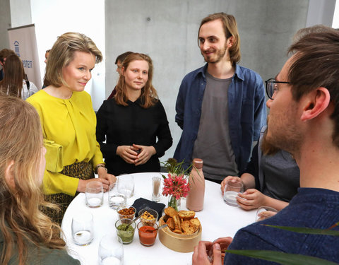 Duurzaamheidsbezoek van Koningin Mathilde aan de UGent