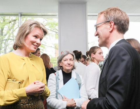 Duurzaamheidsbezoek van Koningin Mathilde aan de UGent