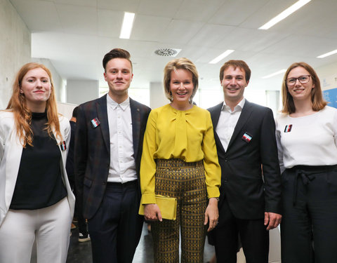 Duurzaamheidsbezoek van Koningin Mathilde aan de UGent