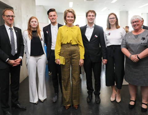 Duurzaamheidsbezoek van Koningin Mathilde aan de UGent