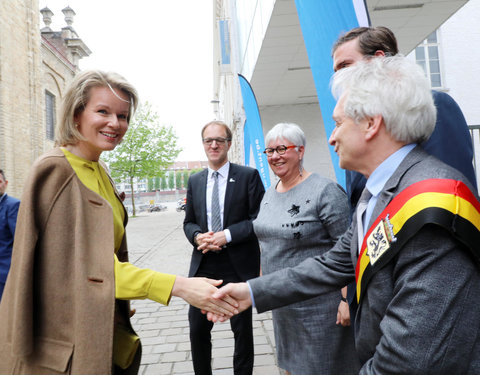 Duurzaamheidsbezoek van Koningin Mathilde aan de UGent