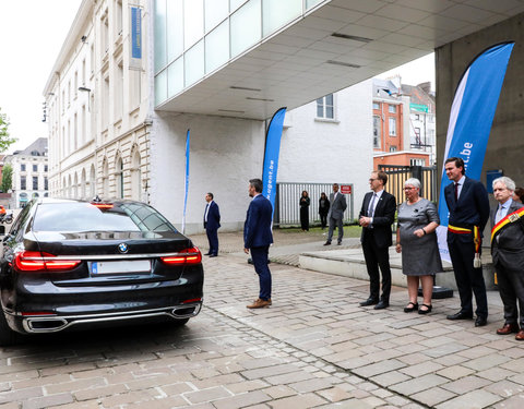 Duurzaamheidsbezoek van Koningin Mathilde aan de UGent