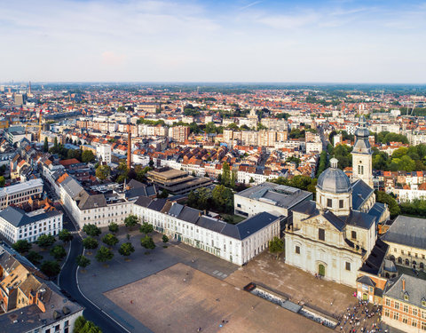 Drone opnamen campussen