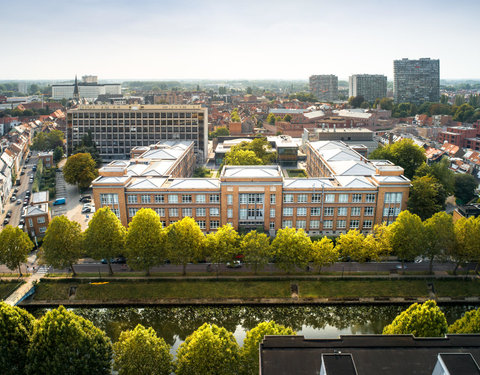 Drone opnamen campussen