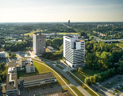 Drone opnamen campussen