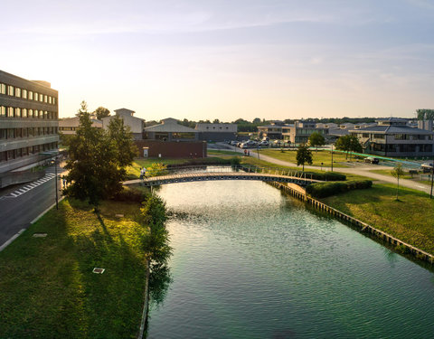 Drone opnamen campussen