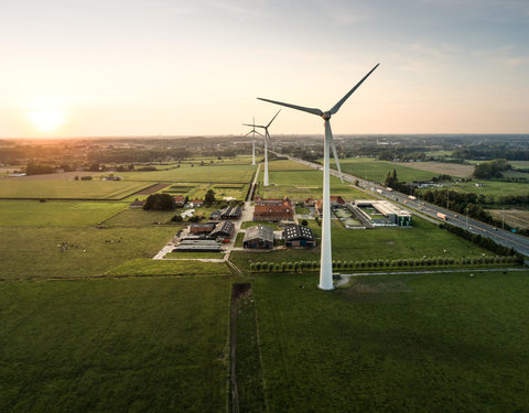 Drone opnamen campussen