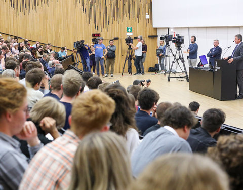 Openingscollege Politicologie met Vlaams minister-president Jan Jambon