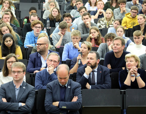 Openingscollege Politicologie met Vlaams minister-president Jan Jambon