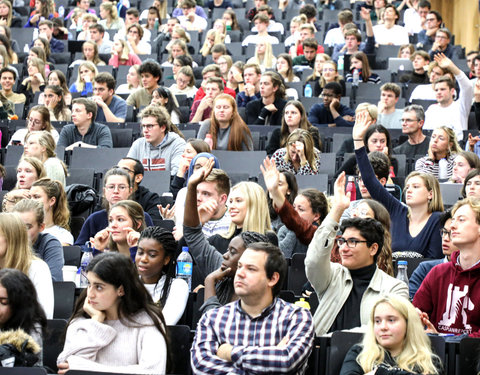 Openingscollege Politicologie met Vlaams minister-president Jan Jambon