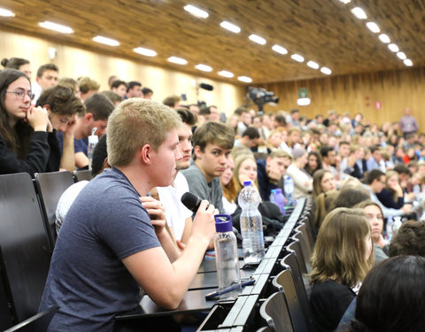 Openingscollege Politicologie met Vlaams minister-president Jan Jambon