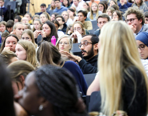 Openingscollege Politicologie met Vlaams minister-president Jan Jambon