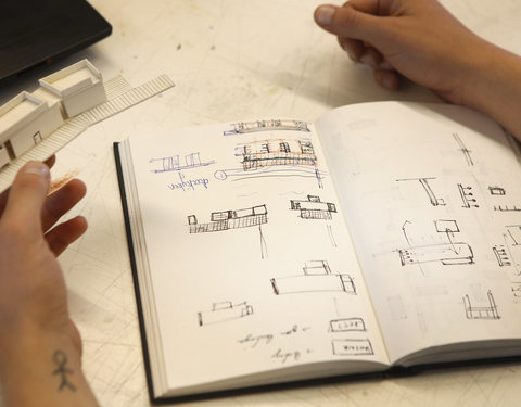 Sfeerbeelden faculteit Ingenieurswetenschappen en Architectuur