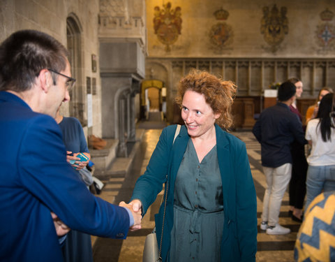 Ontvangst op Gentse stadhuis deelnemers summer schools Faculteit Recht en Criminologie