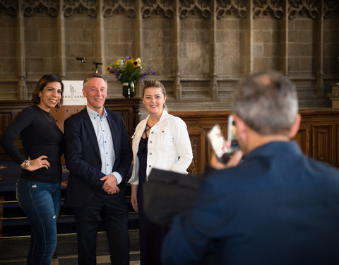 Ontvangst op Gentse stadhuis deelnemers summer schools Faculteit Recht en Criminologie