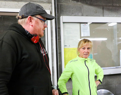 Watersportbaanloop faculteit Politieke en Sociale Wetenschappen voor De Warmste Week