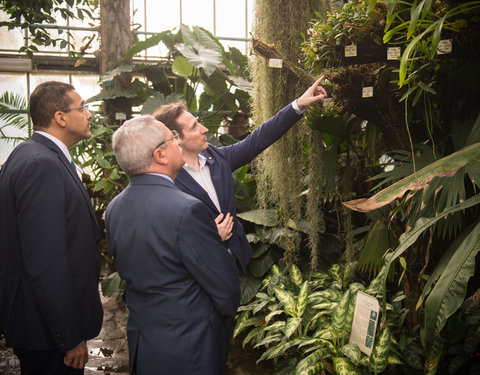 Bezoek ambassadeur van Jemen aan de Plantentuin