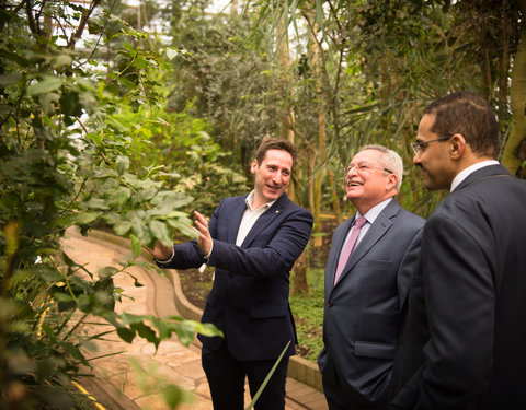 Bezoek ambassadeur van Jemen aan de Plantentuin