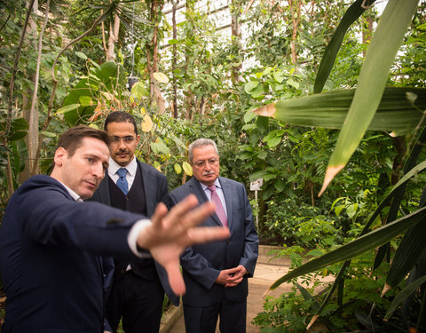 Bezoek ambassadeur van Jemen aan de Plantentuin