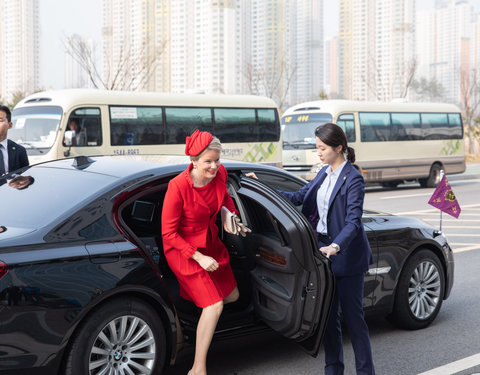 Koningin bezoekt UGent Global Campus in Korea