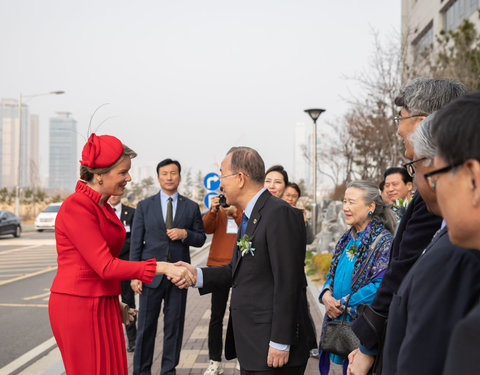 Koningin bezoekt UGent Global Campus in Korea