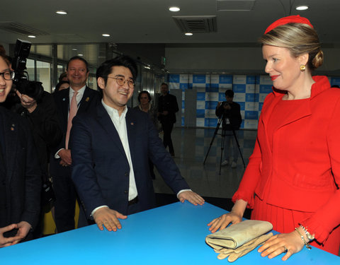 Koningin bezoekt UGent Global Campus in Korea