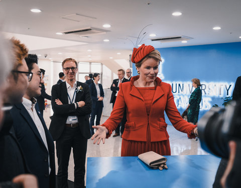 Koningin bezoekt UGent Global Campus in Korea