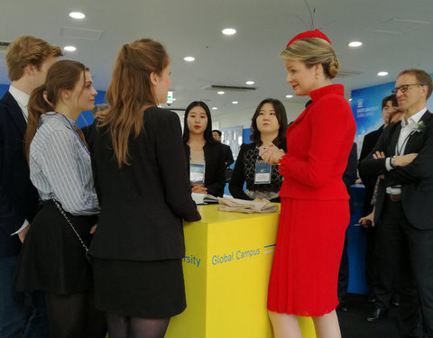 Koningin bezoekt UGent Global Campus in Korea