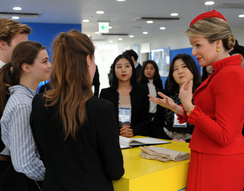 Koningin bezoekt UGent Global Campus in Korea