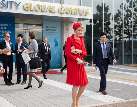 Koningin bezoekt UGent Global Campus in Korea