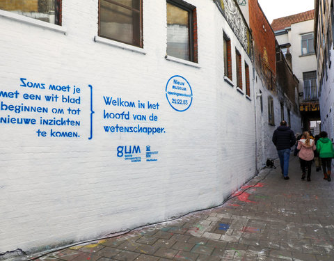 Lancering GUM in het graffitistraatje