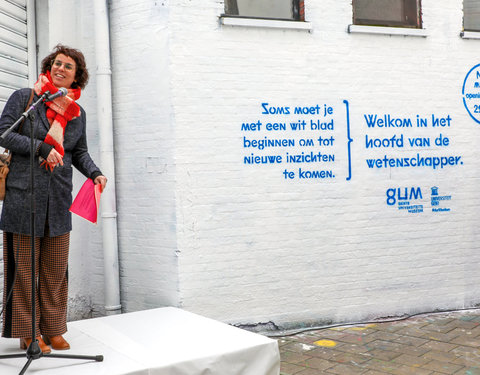 Lancering GUM in het graffitistraatje