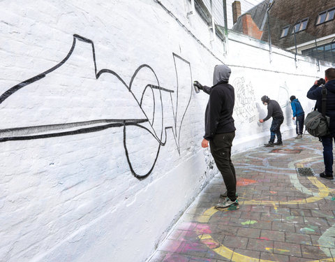 Lancering GUM in het graffitistraatje