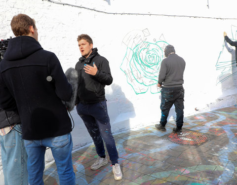 Lancering GUM in het graffitistraatje