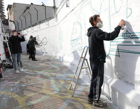 Lancering GUM in het graffitistraatje