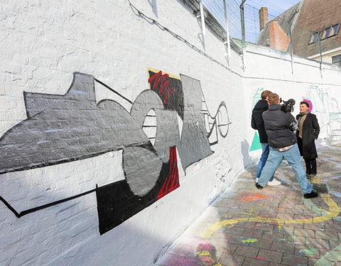 Lancering GUM in het graffitistraatje