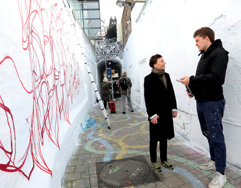 Lancering GUM in het graffitistraatje