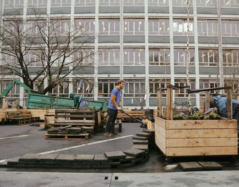 Opening Pimp your Campus-tuin en inhuldiging van looppad op Campus Sterre