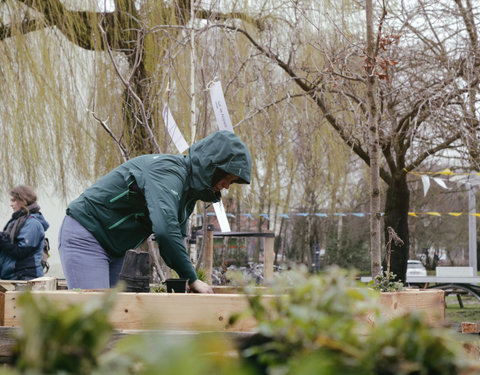 Opening Pimp your Campus-tuin en inhuldiging van looppad op Campus Sterre