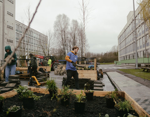 Opening Pimp your Campus-tuin en inhuldiging van looppad op Campus Sterre