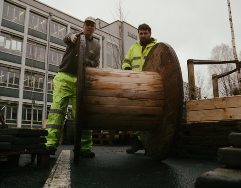 Opening Pimp your Campus-tuin en inhuldiging van looppad op Campus Sterre