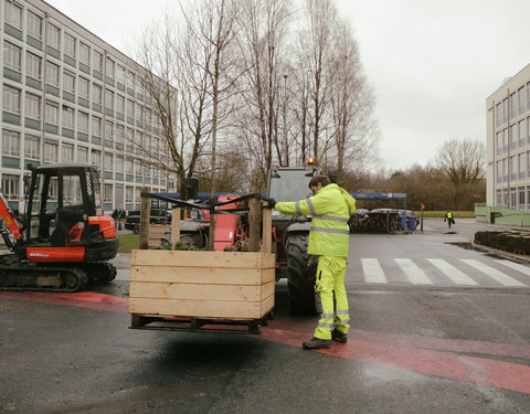 Opening Pimp your Campus-tuin en inhuldiging van looppad op Campus Sterre