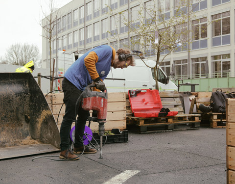 Opening Pimp your Campus-tuin en inhuldiging van looppad op Campus Sterre