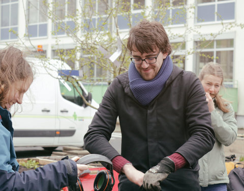 Opening Pimp your Campus-tuin en inhuldiging van looppad op Campus Sterre