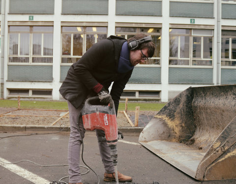 Opening Pimp your Campus-tuin en inhuldiging van looppad op Campus Sterre