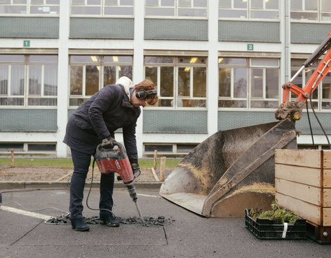 Opening Pimp your Campus-tuin en inhuldiging looppad op Campus Sterre